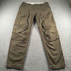 Liberaiders Cargo Pants Mens L Olive Multi Pocket Zip Tactical Utility Slim